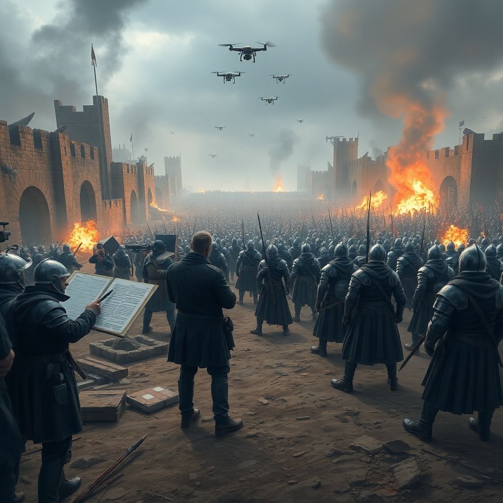 Как снимали эпические сцены в кинофильмах: секреты и технологии