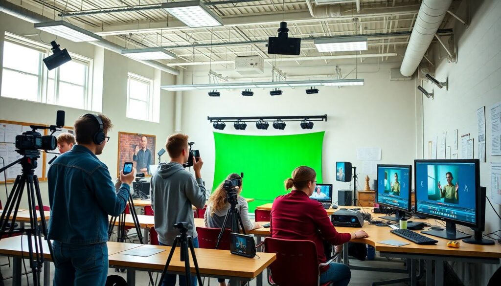 Технологии и инновации в создании фильмов - иллюстрация