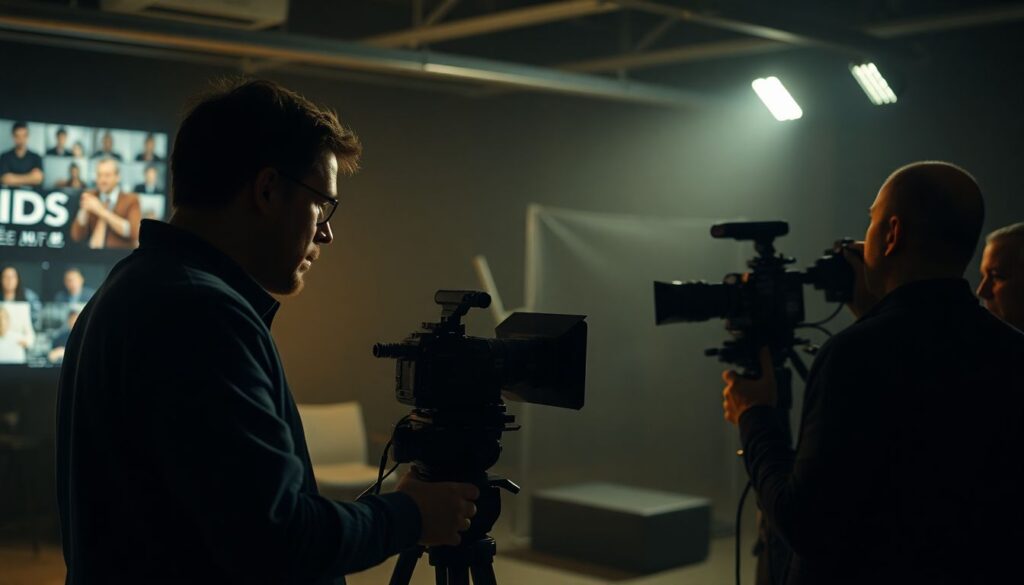 За кулисами документальных фильмов и хроник - иллюстрация