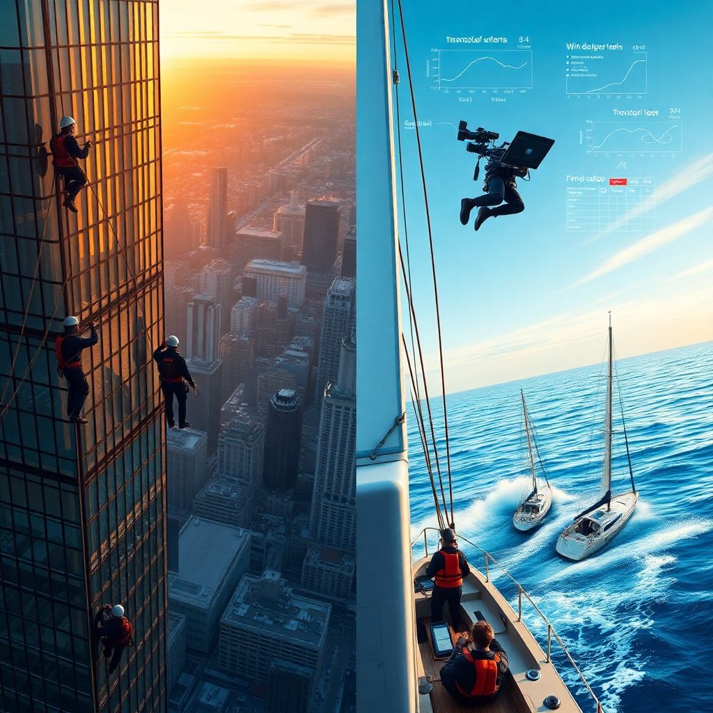 Истории съёмок в высотках и на воде: как создают опасные кинокадры