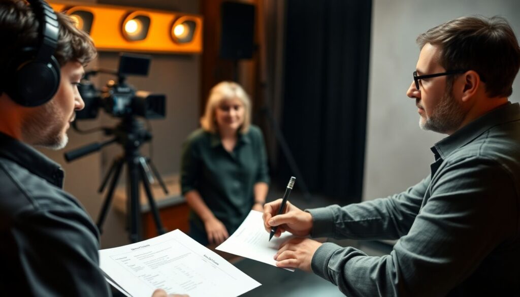 Как снимают диалоги и переговора - иллюстрация