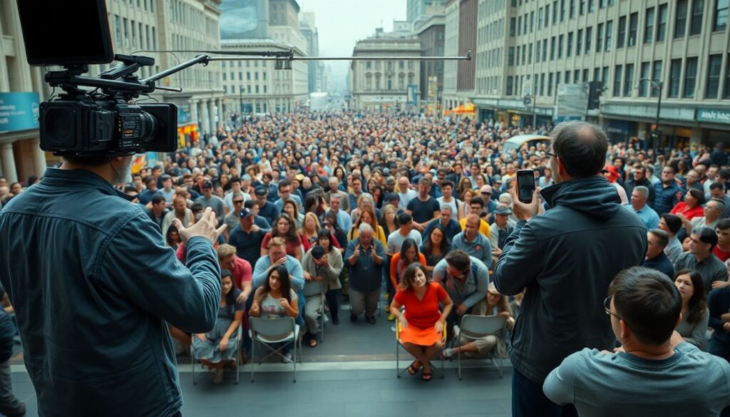 Истории массовых сцен и координации натурализма - иллюстрация